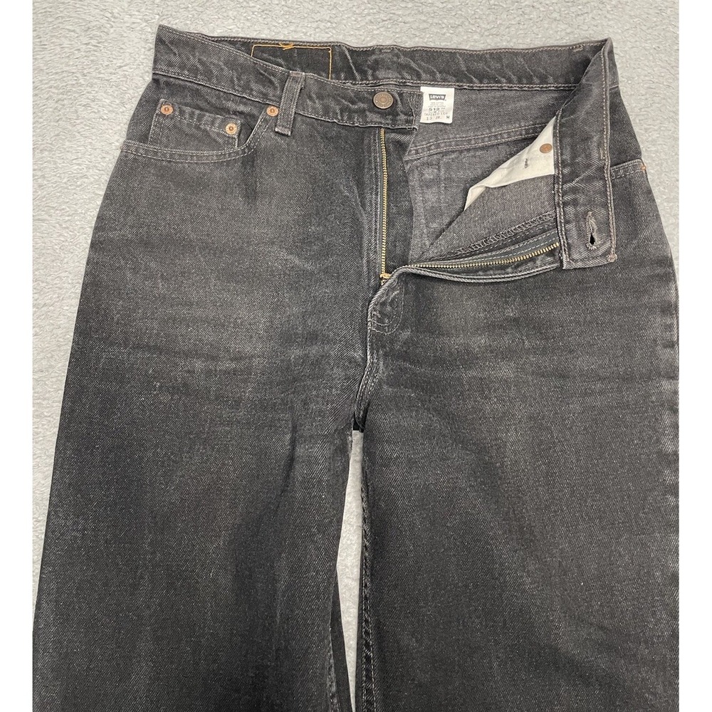 Vintage Levis 512 Jeans Womens Sz 13 JR M Black Slim Fit Tapered Leg Made In USA - Picture 2 of 16